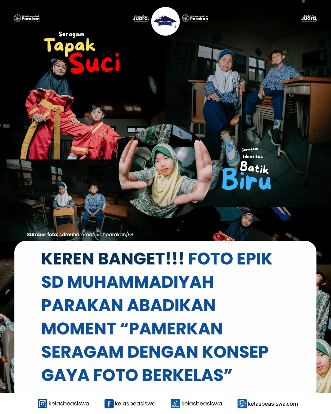Keren Banget! SD Muhammadiyah Parakan Abadikan Momen “Pameran Seragam” dengan Konsep Foto Berkelas