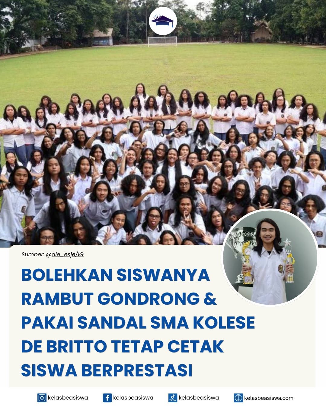 Bolehkan Siswa Berpenampilan Santai, SMA Kolese De Britto Tetap Cetak Siswa Berprestasi